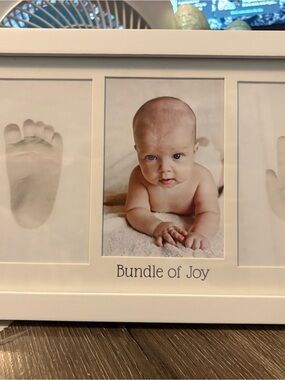 Bundle of Joy Multi-Opening hand and foot Photo Frame in White